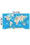 Educational World Map Animal Kingdom Turkish Deco Kids Room Wall Sticker - 2