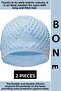 # Bone Flexible Soft Silicone Pool Sea Swimming Waterproof Ear Protection Large Size Hair Cap 2 Pieces