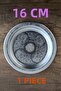 16 cm Stainless Chrome Steel Appetizer Serving Plate - Restaurant and Home Type