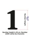 Stencil Number Painting Template X064-Number Number Height 20 cm - 3