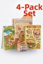 Capybara 4-Piece Stationery Set: A5 Notebook with Bookmark, A7 Notebook, Sticker Book, and Tape