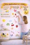 Flamingo Children's Room Wall Sticker Rainbow Fruit Figured Baby Kids Room Decorative Wall Ornament - 8