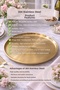 Gold 304 Stainless Steel 20 cm Food Presentation Plate 1 Piece - 5