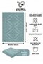 Set of 2 100% Cotton Luxury Jacquard Bath Foot Towels 50X70 cm - 8