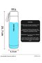 Aura Bottle Steel Thermos 600 ml – Vacuum-Insulated |   Leak-Proof |   Bpa Free - 4