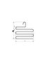 Matte Silver 3-Tier Trouser Hanger Closet Clothes Shawl Scarf Hanger Stainless Metal - 5