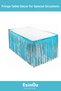 # Table Decoration Special Birthday Gender Reveal Party Sparkling Blue Girl/Boy Tasseled Table Decoration Skirt 70X250 - 6