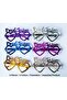 Heart Bride Team Glasses Set 6 Colors - for Henna Wedding Parties