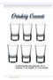 6-Pack Boston Shot Glasses-35 Cc Volume 7 cm Length 4.5 cm Mouth Quality Stylish Convenient Tequila Glasses