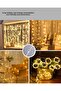 ستارة ضوئية LED ثلاثية الأبعاد بتصميم الشلال للديكور الداخلي والخارجي - 4
