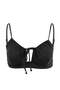 Siyah Bralette Tünelli Kaplı Bikini Üstü TBESS26BU00018 - 4