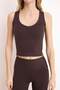 Kahverengi Fırçalı Soft Kumaş Örme Spor Üst/Bluz THMSS26BZ00008 - 3