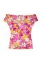 Limited Edition Çok Renkli Carmen Yaka Vücuda Oturan Esnek Crop Örme Bluz TBBSS26AF00084 - 8