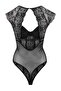 Siyah Tül/Dantel Kaplı Fitted Body THMSS26BD00008 - 6