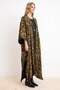 Nasiba Hafiz x Trendyol Collection Siyah Reversible Çift Taraflı Leopar Desen Abaya TCTSS26KF00001 - 4