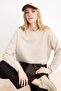 Taş Regular/Normal Kalıp Düşük Kol Uzun Kollu 3 İplik Şardonsuz Örme Sweatshirt TWOSS26SW00010
