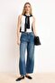Premium Mavi More Sustainable Draped Tencel Blended High Waist Barrel Jeans Twoss26Je00139 - 6