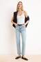 Premium Mavi More Sustainable Özel Kumaş Yüksek Bel Az Esnek Mom Jeans TWOSS26JE00113 - 7