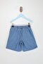 Blue Girls' Elastic Waist Plain Denim Shorts & Bermuda Tkdss26Sr00010 - 4