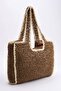 Brown Straw Medium Size Women's Shoulder Bag Takss26Oc00020 - 5