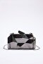 Koyu Antrasit Üç Boyutlu Abiye Kadın Şık Mini Boy Clutch El Çantası TAKSS25OC00064