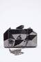 Koyu Antrasit Üç Boyutlu Abiye Kadın Şık Mini Boy Clutch El Çantası TAKSS25OC00064 - 3