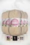 Cotton Luks - Skin Color (97544) - 5-Pack X 100Gr/330M - Cotton Cardigan Vest Amigurumi Yarn