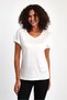 V-Neck T-Shirt with Fold-Up Sleeves - 3