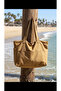 Premium Women's Colorful Lined Beach Bag / Shoulder Bag / Casual Bag (4 Pockets) - 2