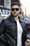 Seasonal Men's Faux Leather Jacket with Elastic Waist - 5