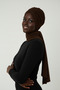 Cross W Scarf Brown Instant Turban Hijab Bonnet Suitable for Medical Use - 3
