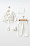 Baby Boy Bow Tie Cream Newborn Religious Ceremony Outfit Baby Gift Circumcision Keepsake - 2