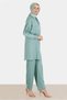 Satin Double Pants with Bow Detail and Stone Decoration. Team 30276 - 2