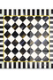 Glass Cutting Board and Presentation Tray Mackenzie Black and White Checkered 30X30 cm - 3