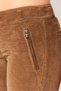 Women Skinny Fit Brand Logo Non-Stretchable Chino Pants, Brown - 3
