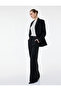 Pleat Detailed Wide Leg Fabric Trousers with Pockets - 2