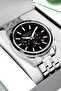 Function Men's Wristwatch Steel Cord Silver-Black Bracelet Gift 3Atm Sdfer170 - 3