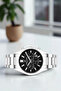 Exclusive Men's Wrist Watch Steel Band&Case Silver-Black Sddk098