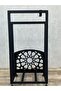 Patterned Metal Prayer Rug Stand - 3