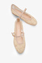 China Women's Beaded Embroidered Ballerinas - Beige - 5