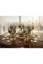 Pearled Titanium Crystal Coffee Side Glass for 6 People - 6