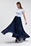Maxi Length Chiffon Skirt - 5
