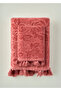 100% Cotton Rose Jacquard Hand Towel Plum (30x50 cm) - 3