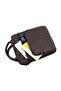 Men's Brown 11.5 Inch iPad Tablet Notebook Laptop Bag with Shoulder Strap - 7