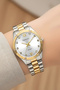 Steel Cord Steel Case Women Wrist Watch Silver-Gold Sdfer188 - 4