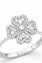 Women's Steel Clover Stress Ring Adjustable Color Does Not Fade - 7