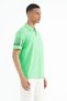 Water Green Sleeve Print Detailed Polo Collar Standard Form Men's T-shirt - 88240 - 5