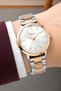 Steel Cord Steel Case Women Wrist Watch Silver-Rose Sdfer189