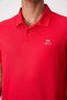 Red Logo Printed Standard Fit Polo Neck Active Sports Men's T-Shirt - 88252 - 4