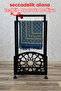 Patterned Metal Prayer Rug Stand - 4